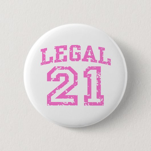 21ste verjaardag ronde button 5,7 cm (Voorkant)