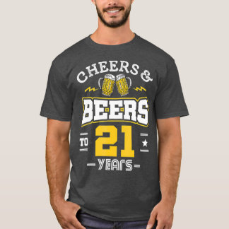 21ste verjaardag van de kaasmakerij en bier tot 21 t-shirt