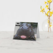 **21ste VERJAARDAG** VAN HIPPO COMEDIAN Kaart (Gele Bloem)