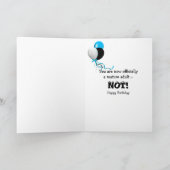 21ste verjaardagskaars met oogballen kaart (Binnen)