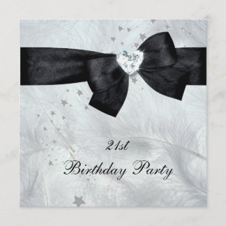 21ste verpartij zwart wit kaart