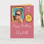 21ste voeg naamfoto toe om het even welke leeftijd kaart (Voorkant)