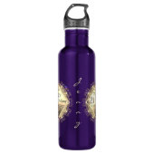 21ste weddenschap Jubileum Brass Iolite Waterfles (Voorkant)