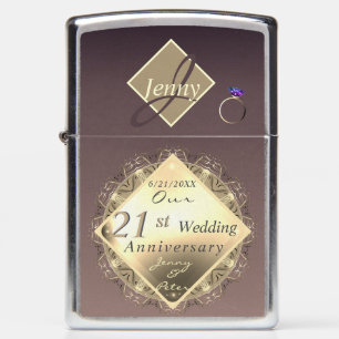 21ste weddenschap Jubileum Ioliet en messing