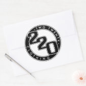220 Kleding Logo Ronde Sticker (Envelop)