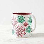 220 Mok met kerstsnowflake (Voorkant rechts)