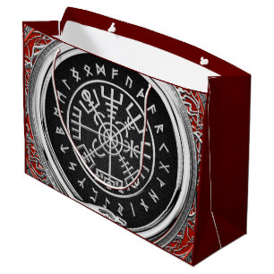 [220] Vegvisir - het Zilveren Magische Runen- Groot Cadeauzakje