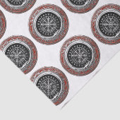 [220] Vegvisir - Viking Silver Magic Runass Tissuepapier (Detail)