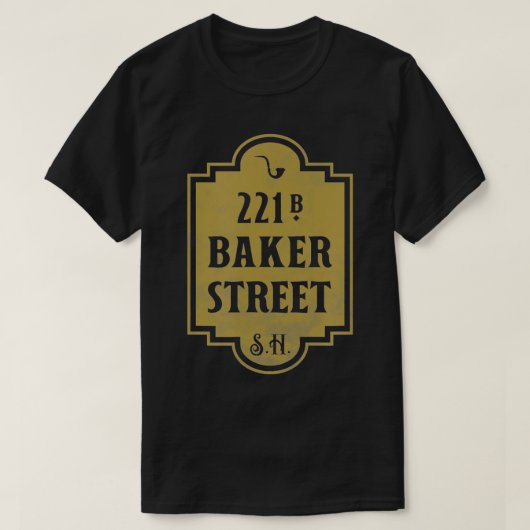 221b Baker Street [distressed]  T-shirt (Design voorkant)