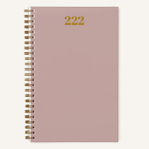 222 Angel Number Journal Roos en goud Notitieboek