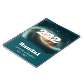 222 Angel Numbers Galaxy Alignment Hoge Vibes Notitieboek (Linkerzijde)