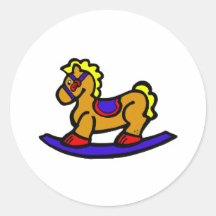 22378373Paardenkopie Ronde Sticker