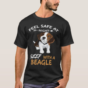 229 Voel je veilig 's nachts Slaap met een beagl T-shirt