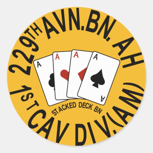 229e Luchtvaart 1e Bataljon Ronde Sticker (Voorkant)