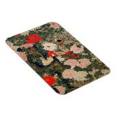 22. 牡 小 図, 若 冲 Peonies en kleine vogels, Jakuchüu Magneet (Rechterzijde)