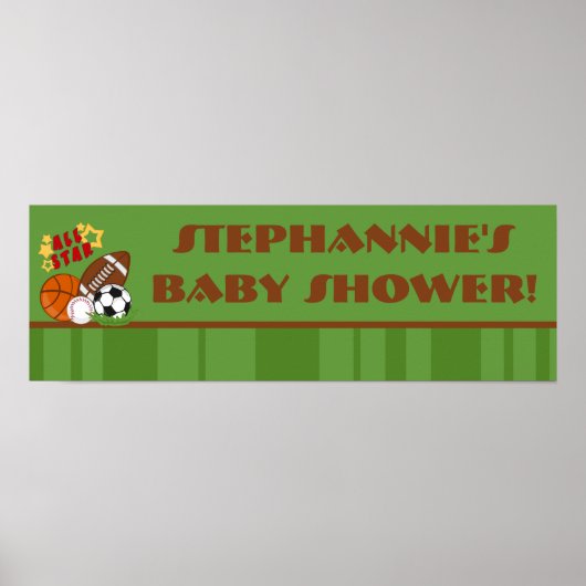 22,5-inch x7.5-inch persoonlijke banner All Star G Poster (Voorkant)