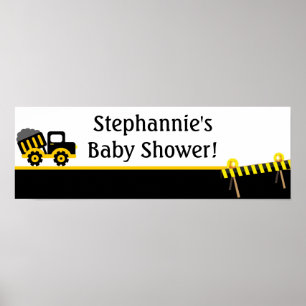 22,5 x 7,5-inch gepersonaliseerde banenconstructie poster