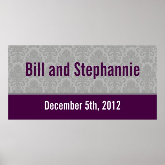 22,5 x 7,5-inch gepersonaliseerde banner moderne g poster (Voorkant)