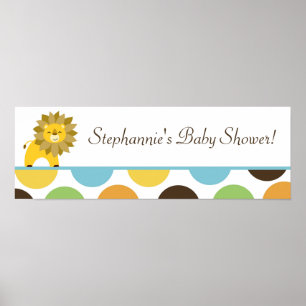 22,5 x 7,5-inch gepersonaliseerde banner Oerwoud K Poster