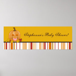22,5 x 7,5-inch persoonlijke najaarse Herfst Banne Poster