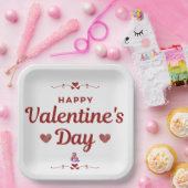 22,9 cm Vierkant papieren bordje (Feest)