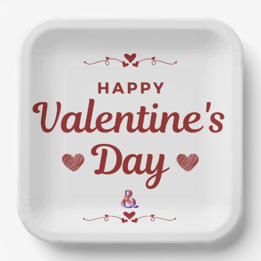 22,9 cm Vierkant papieren bordje (Voorkant)