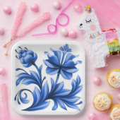 22,9 cm Vierkant papieren bordje (Feest)