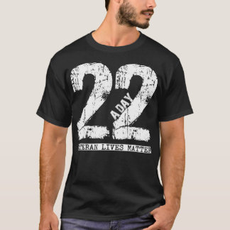 22 a day veteran 22 a day veteran suicide appare t-shirt