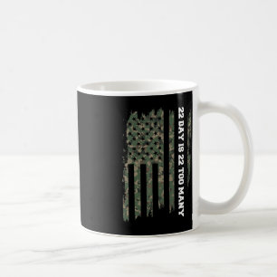 22 A Day Veteran Lives Matter Army Suicide Awarene Koffiemok
