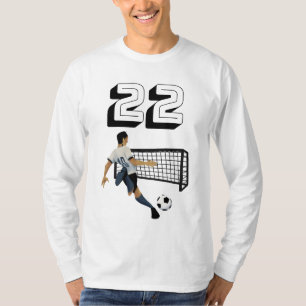 22 Amerikaanse Football Voetbal Fan Speler Sport T-shirt