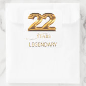 22 ans autocollant légendaire (Sac)