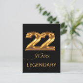 22 ans carte légendaire (Debout devant)