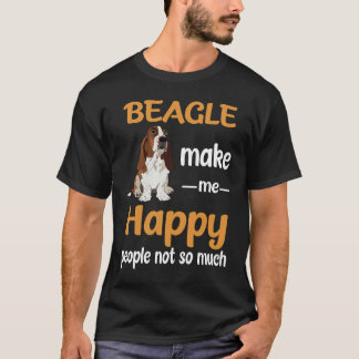 22 Beagle Maak me gelukkig T-shirt