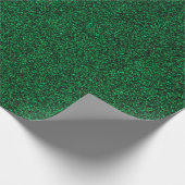 22 Emerald Green Glitter Print Cadeaupapier (Hoek)