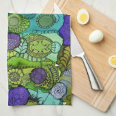 22 février Serviette de cuisine (Quart Plié)