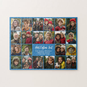 22 foto collage moderne raster met 2 tekstvakken legpuzzel