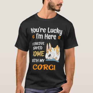 22 Ik had thuis kunnen blijven met Corgi T-shirt