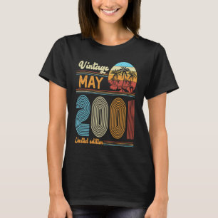 22 jaar geboortedag mei 2001 Vrouwen Mannen T-shirt
