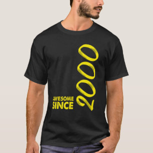 22 jaar oud Geweldige sinds 2000 22e verjaardag T-shirt