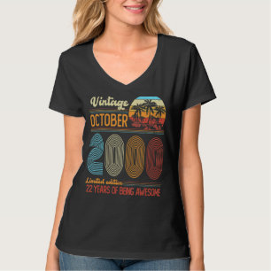 22 Jaar Oud Oktober 2000 22e Dag T-shirt