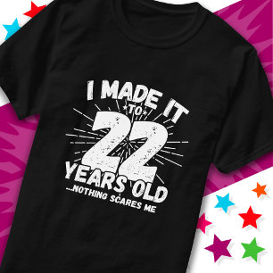 22 Jaar Oud Sarcastisch Meme Grappig 22e Verjaarda T-shirt