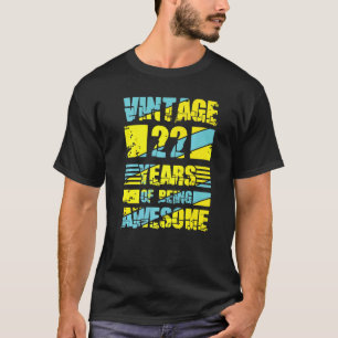 22 jaar oude 22e verjaardag 5 t-shirt