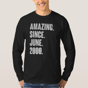 22 jaar oude 22e verjaardag sinds juni 2010 t-shirt