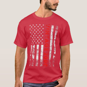 22 jaar oude geschenken 2000 Amerikaanse vlag 22e T-shirt