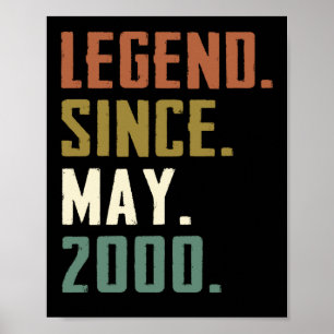 22 jaar Oude Legende sinds mei 2000 22e verjaardag Poster