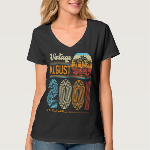 22 jaar Oude verjaardag augustus 2001 Vrouwen T-shirt