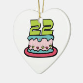 22 jaar oude vogelbeker keramisch ornament (Links)