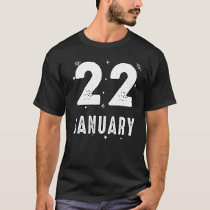 22 januari Speciale voorvallen van de partij Jubil T-shirt