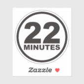 22 minuten sticker (Vel)