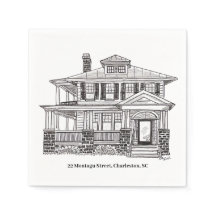 22 Montagu Street, Charleston, SC papieren servett
